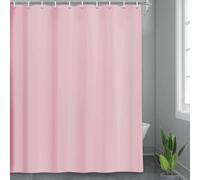 chongning Solid Colour Shower Curtain Mildew Resistant and Water Repellent, Made of PEVA 180 x 180cm for Wet Rooms, Shower, Bath (Pink)