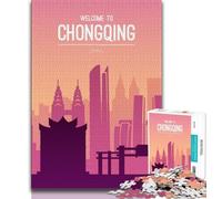 Chongqing China 1000 Pieces Jigsaw Puzzles for Adults And Teens,Stress Reliever Difficult Challenge Deal As Gifts for The Whole Family 38x26cm