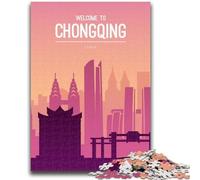 Chongqing China Jigsaw Puzzles for Teenagers 1000 Jigsaws, for 14+ Train Your Brain And Your Hands Christmas Game Gifts 1000pcs(50x75cm)