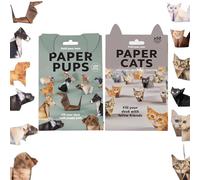 ChongYue 3D Origami Cats Kit - DIY Paper Cats Origami Set with Step-by-Step Guide | Eco-Friendly Handmade Craft for Beginners | Cat Gifts for Women Creative Home Decoration & Gift for Cat Dog Lovers