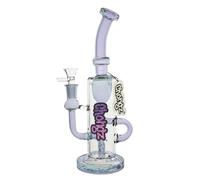 CHONGZ 26cm Tupelo 5mm Purple Glass Percolator waterpipe bong