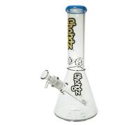 Chongz 30cm 5mm Glass "Solid Gone" Waterpipe bong with accents in Purple (Blue)