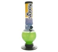 Chongz 30cm "Quarantine The Past" Ice Bubble Waterpipe Bong (Gold, Blue & Green)