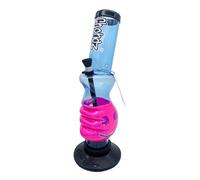 Chongz 30cm "winona" Pistol Grip Bong, Accent Colours Will be Varied & Unique, Choose Your Main Body Colour (Light Blue)