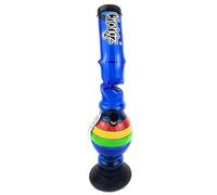 CHONGZ 40cm "Lean on Me" Acrylic Ice Twist Bong with Carb Hole (CHO192) (Blue)