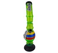 CHONGZ 40cm "Lean on Me" Acrylic Ice Twist Bong with Carb Hole (CHO192) (Green)