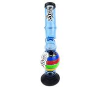 CHONGZ 40cm "Lean on Me" Acrylic Ice Twist Bong with Carb Hole (CHO192) (Light Blue)