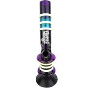 Chongz Acrylic 30cm “Breakfast Biscuit” Ice Notch Bong, Accent Colours Will be Varied & Unique, Choose Your Main Body Colour (Royal Purple)