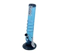 Chongz Acrylic 30cm "Don"t Ffffit" Straight Grip Bong, made from quality 3mm acrylic construction, lightweight and shatter-resistant (Light Blue)