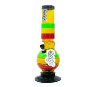 Chongz Acrylic 30cm “Lazy Jane” Ice Twist Bubble Bong Waterpipe, Accent Colours Will be Varied & Unique, Choose Your Main Body Colour (Amber)