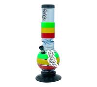Chongz Acrylic 30cm “Lazy Jane” Ice Twist Bubble Bong Waterpipe, Accent Colours Will be Varied & Unique, Choose Your Main Body Colour (Light Blue)