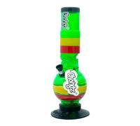 Chongz Acrylic 30cm “Lazy Jane” Ice Twist Bubble Bong Waterpipe, Accent Colours Will be Varied & Unique, Choose Your Main Body Colour (Green)