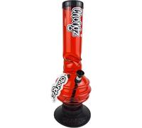 Chongz Acrylic 30cm “Marz” Ice Twist Bubble Waterpipe Bong (Red)