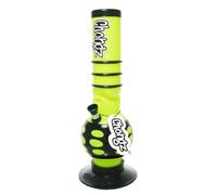 Chongz Acrylic 30cm “Spring Rain” Bubble Ice Twist Bong, artistic Design, made from high quality 3mm acrylic construction, lightweight and shatter-resistant (Lime)