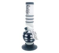 Chongz Acrylic 30cm “Spring Rain” Bubble Ice Twist Bong, artistic Design, made from high quality 3mm acrylic construction, lightweight and shatter-resistant (White)