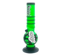 Chongz Acrylic 30cm “Spring Rain” Bubble Ice Twist Bong, artistic Design, made from high quality 3mm acrylic construction, lightweight and shatter-resistant (Green)