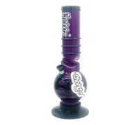 Chongz Acrylic 30cm “Spring Rain” Bubble Ice Twist Bong, artistic Design, made from high quality 3mm acrylic construction, lightweight and shatter-resistant (Purple)