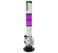 Chongz Acrylic 40cm "Debonair" Ice Twist Water pipe, heavy duty rubber base with Chongz brand logo, Stands approximately 40cm tall (Purple)