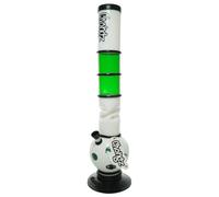 Chongz Acrylic 40cm "Debonair" Ice Twist Water pipe, heavy duty rubber base with Chongz brand logo, Stands approximately 40cm tall (Green)