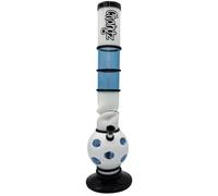 Chongz Acrylic 40cm ‘Debonair’ Ice Twist Water Pipe - Premium Experience (Light Blue)