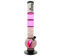 CHONGZ Acrylic Bong 40cm "Alien or Alan?" Acrylic Ice Pinch Plastic Waterpipe with Metel Cone & Stem - Random Colour Delivery