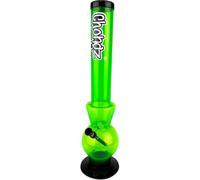 CHONGZ Acrylic Bong 40cm Mr Magic Acrylic Ice Pinch Plastic Waterpipe, Ice Spikes with Metel Cone & Stem (Green)