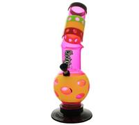 CHONGZ Arab Strap Acrylic Bong Plastic Waterpipe Pipe, with Angled Neck 30cm - Random Colour Delivery