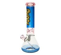 Chongz "Beef Galore" 30cm Ice Beaker Bong | Diffuser Downstem | Thick 5mm Glass (GCH473) (Blue/Pink)