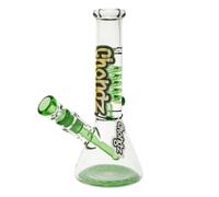 Chongz Bobby Ball Fridge-able Glass Bong 24.5cm - Borosilicate Water Pipe with Glycerine Coil - Premium Glass Smoking Accessory (Green)