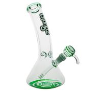 Chongz brand 30cm 7mm 'Goosebump' Ice Glass Waterpipe bong, manufactured from 7 mm thick borosilicate glass, handblown, stands approximately 30 cm tall (Green)