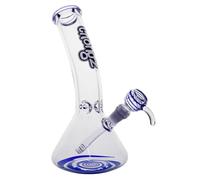 Chongz brand 30cm 7mm 'Goosebump' Ice Glass Waterpipe bong, manufactured from 7 mm thick borosilicate glass, handblown, stands approximately 30 cm tall (Blue)