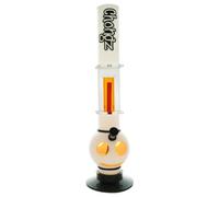 Chongz Champagne Socialist Acrylic Bong, Clear Neck & Percolator, 40cm - Random Colour Delivery