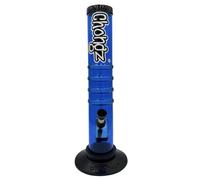 CHONGZ Don't Ffffit Acrylic Bong Plastic Waterpipe,Straight Pipe 30cm (Blue)