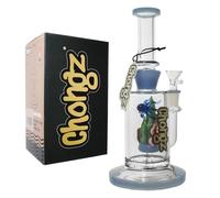 Chongz Glass 23.5cm 5mm "Duncan Thickett" Percolator waterpipe bong (Blue)