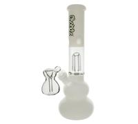 Chongz Glass 30cm 4mm "Vegas" Percolator Waterpipe bong (Ice White Accents)