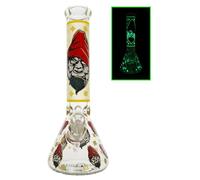 Chongz Glass 30cm "Monkeee Maan" 7mm Glow waterpipe bong (Yellow)