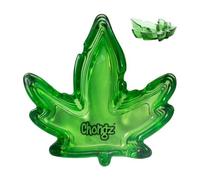 Chongz Glass Astray Home Pub Ashtray Leaf Shape Cigarette Outdoor Indoor Astray Green
