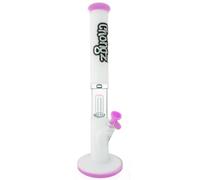 Chongz Glass Bong 45cm Great White Premium Waterpipe with Jelly Fish Percolator Straight Pipe (Pink)