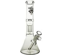 Chongz Glass Bong Rogers and Out Premium Waterpipe with Jelly Fish Percolator, Clear - 30cm