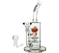 CHONGZ Glass Bong Strawberry - 5mm Thick Glass - Height 30cm - 2 System Setup