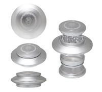 Chongz Grinder 63mm UFO Metal Grinder - Premium Build with 45mm Grinding Surface & Sharp Mesh for Perfect Consistency (Silver)