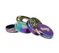 Chongz Grinder 63mm Zippy Rainbow Metal Tobacco Shredder with See-Through Chamber - Premium Quality for Effortless