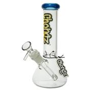 Chongz Hemphasize 22cm Glass Bong UK - Premium Borosilicate Waterpipe with Stable Base Design for Smooth Experience (Blue)