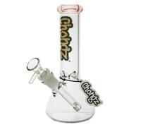 Chongz Hemphasize 22cm Glass Bong UK - Premium Borosilicate Waterpipe with Stable Base Design for Smooth Experience (Pink)
