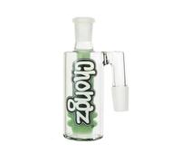 Chongz Meglet Glass Bong Ash Catcher & Pre-Cooler - Premium Borosilicate Percolator Bong Attachment with Enhanced Filtration (Green, 18.8mm)