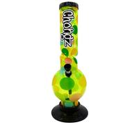 Chongz Miserable Lie Spots Acrylic Bong Plastic Waterpipe Pipe, with Ice Pinch 30cm (Lime Green)