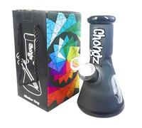 Chongz "NEO GEO" 20cm Glass Bong with Diffuser Glass Down Pipe with Handle (GCH350) (Black)