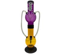 Chongz Olivastu Choice Acrylic Bong, Two Way Pipe System, 40cm - Random Colour Delivery