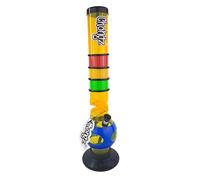 CHONGZ "Shivas Choice" Large 40cm Acrylic Ice Twist Bouncer Bong (CHO125) (Light Orange)