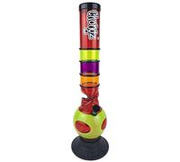 CHONGZ "Shivas Choice" Large 40cm Acrylic Ice Twist Bouncer Bong (CHO125) (Red)